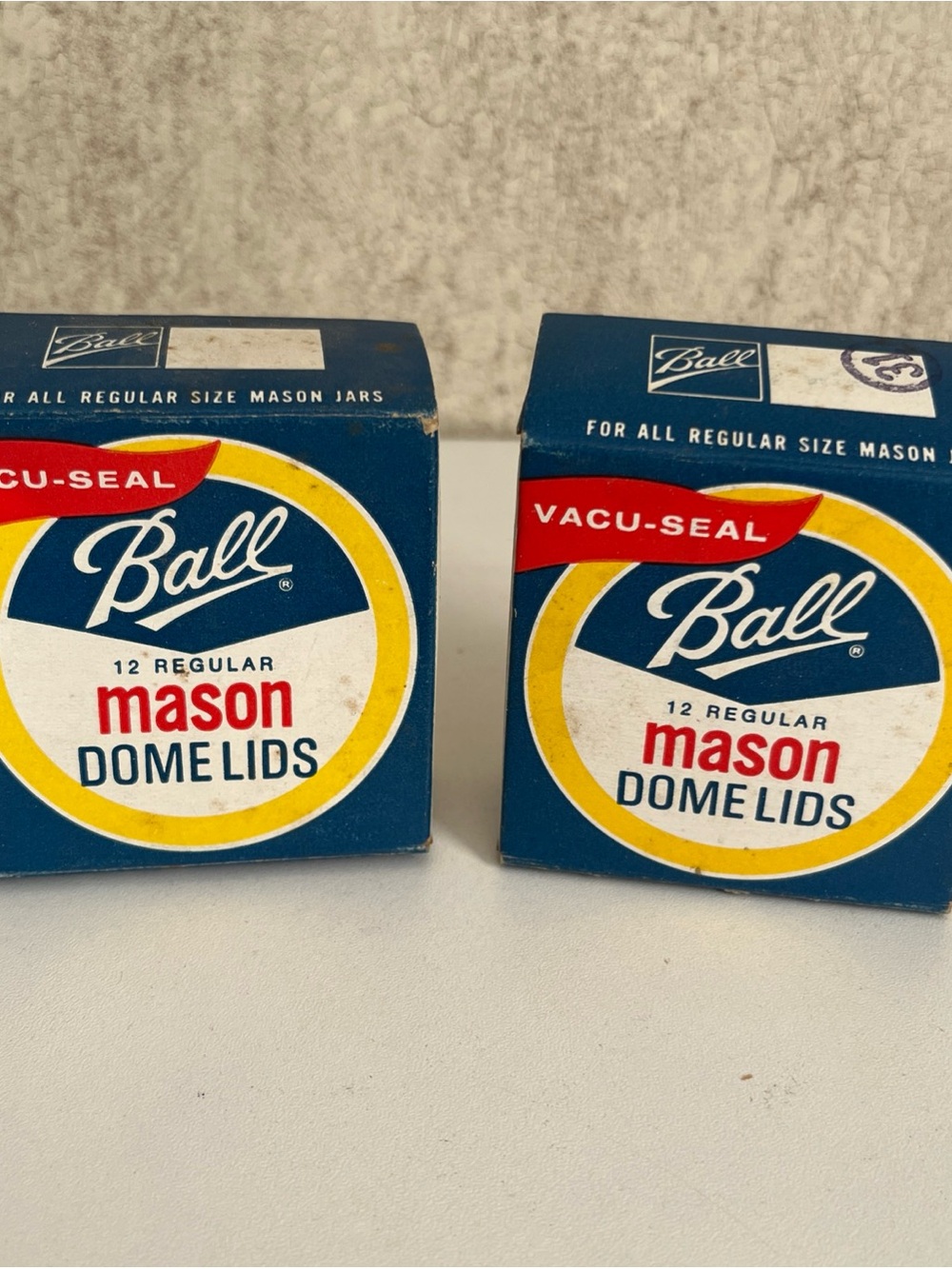 Vintage Ball 70’s Mason Jar Regular Mouth Dome Lids Vacu-Seal 2 Boxes 22 Lids